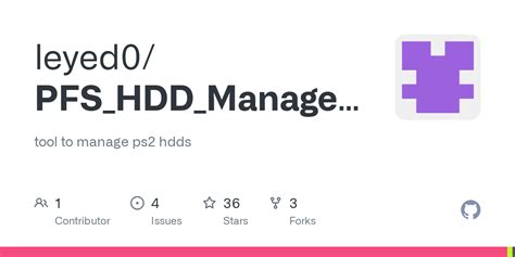 [WIP] PFS HDD MANAGER by leyed .